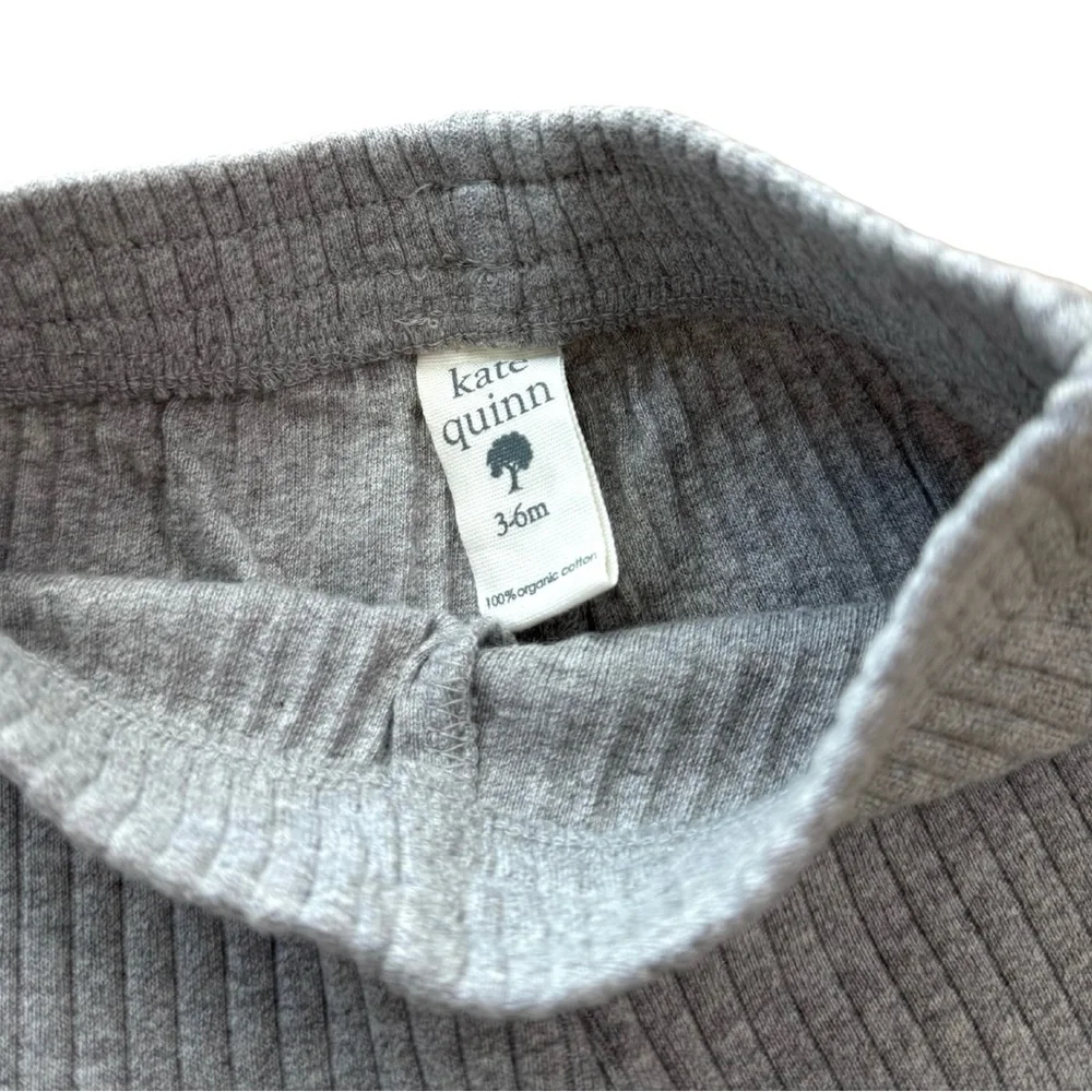 Kate Quinn Organic Cotton Crew Neck Lounge Set Gray 3-6M‎